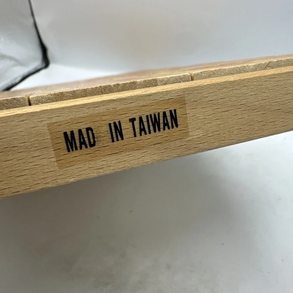 Wooden Alphabet  And Number Tiles 1 1/2